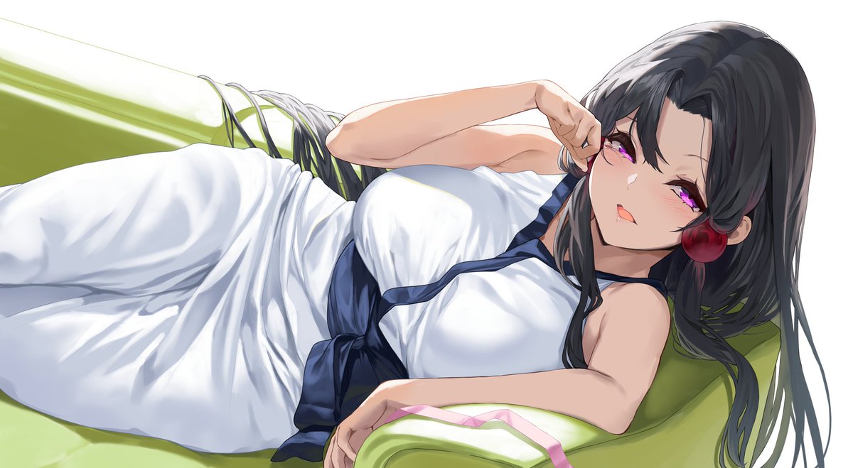 黒髪イタコさん、前描いたやつの続きっぽく描きました。 #東北イタコ 