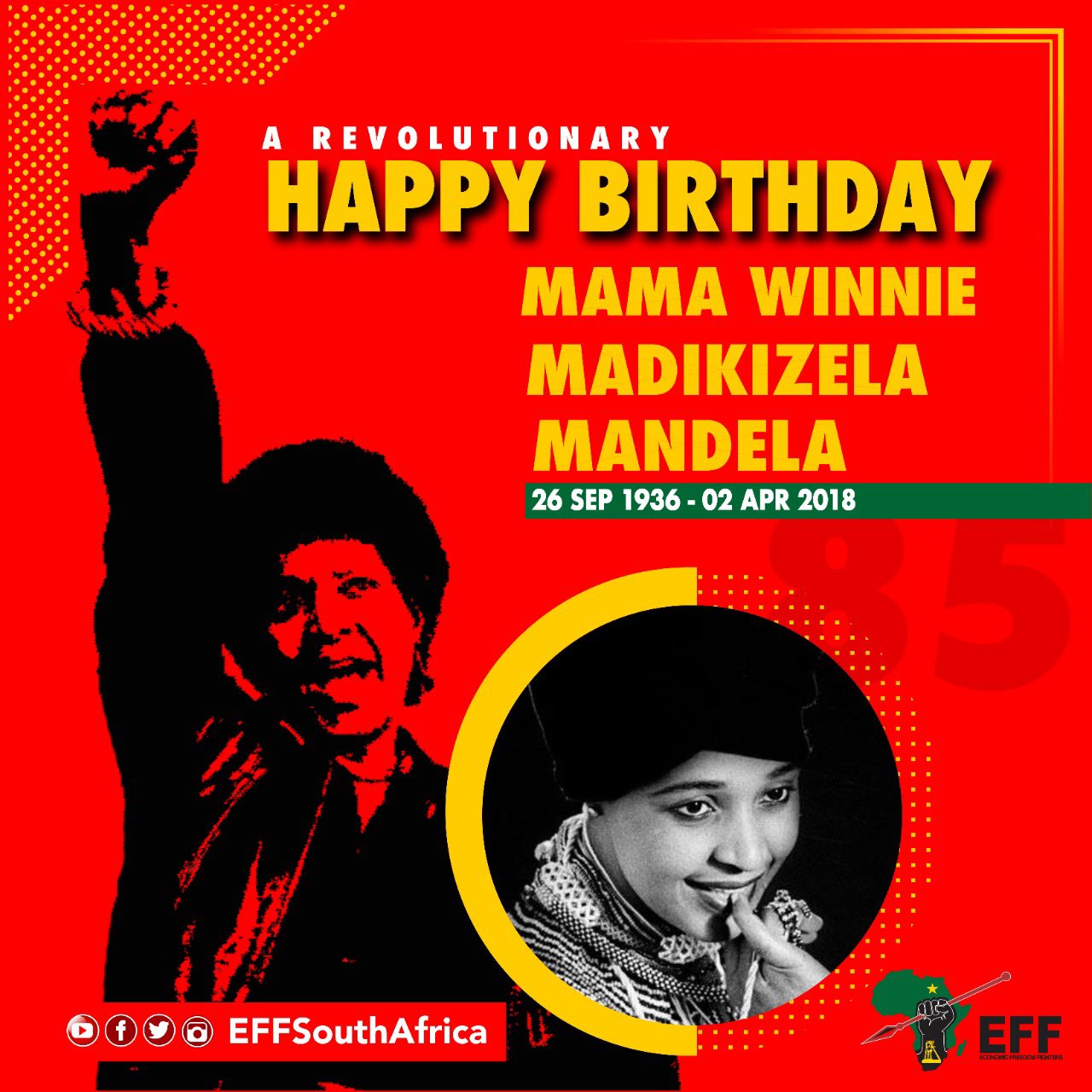 Happy birthday Mama Winnie Madikizela-Mandela  