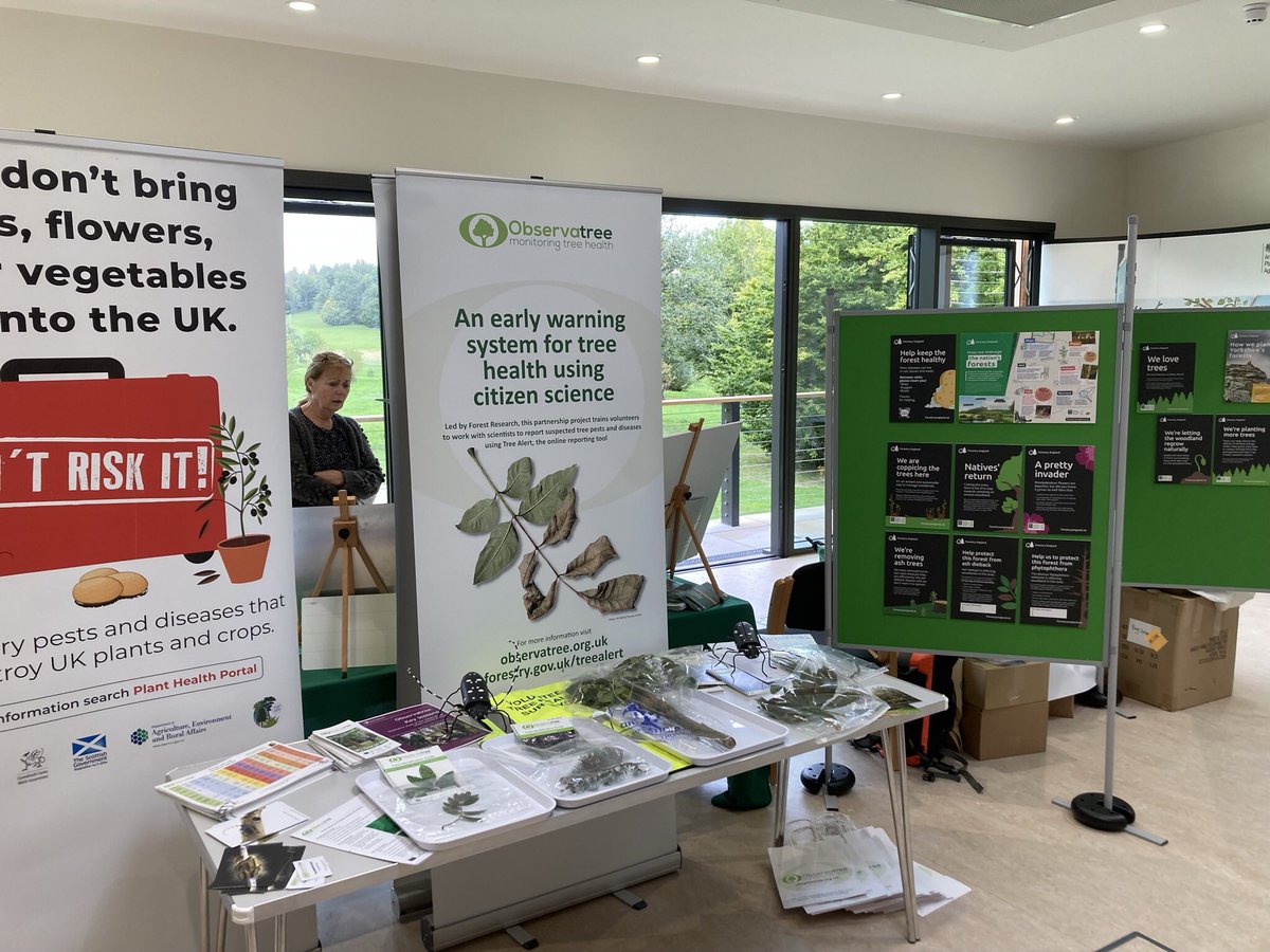 cobwebdr's tweet photo. Fantastic weekend @YorTHC launch events - great to see @APHAgovuk @DefraGovUK @ForestryComm @Forest_Research @FeraScience colleagues #biosecurity #treecitzsci #observatree @WoodlandTrust @ynylep https://t.co/iaTu9sFAJb