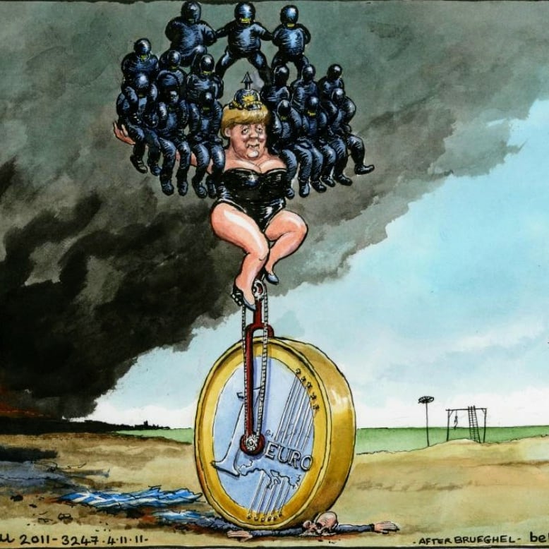 KonradBusen's tweet photo. @guardian 's bye-bye ... a collection of the best Merkel cartoons https://t.co/kFAX7px7rG