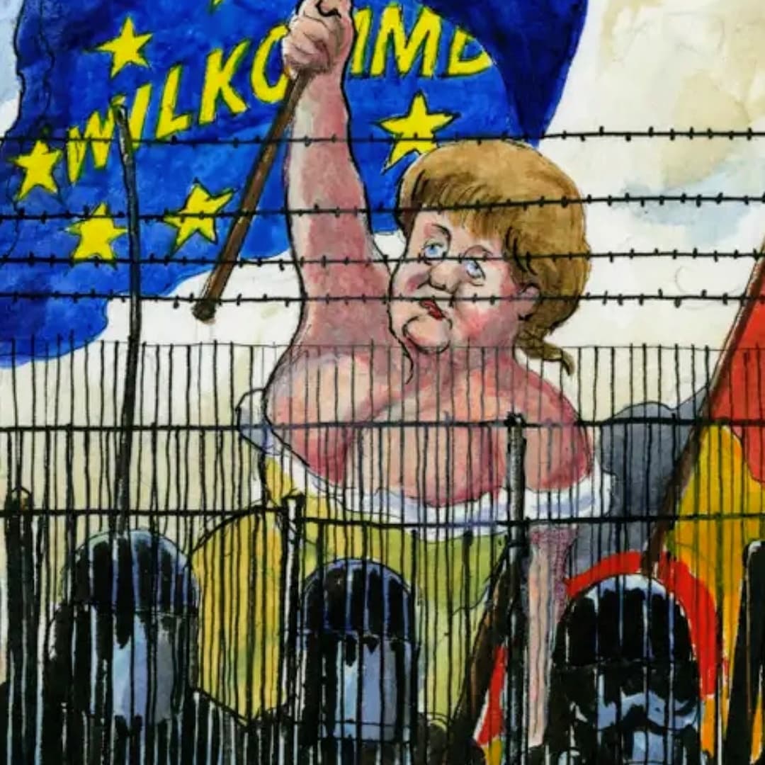 KonradBusen's tweet photo. @guardian 's bye-bye ... a collection of the best Merkel cartoons https://t.co/kFAX7px7rG