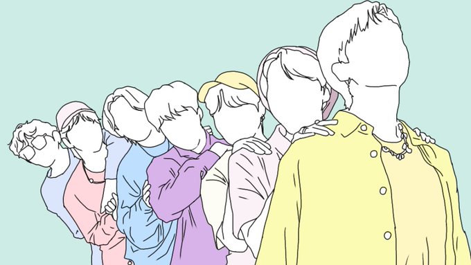 Bts線画のtwitterイラスト検索結果