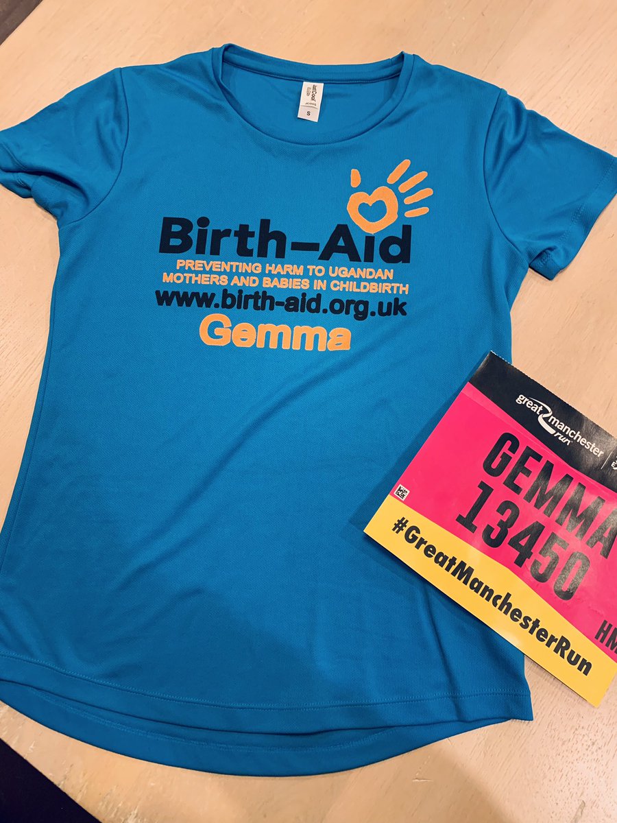 Good luck to <a href="/GemmatheSurgeon/">Gemma Faulkner</a> who is running the <a href="/ManchesterHalf/">Manchester Half</a> today to raise awareness for <a href="/birth_aid/">Birth-Aid</a>. If you see her give her a cheer!