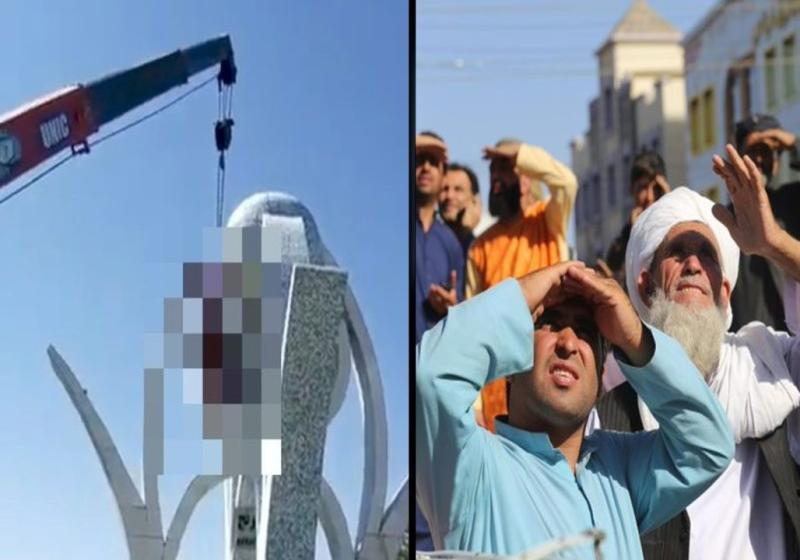 indus_tribune's tweet photo. Taliban Publicly Hanged the Bodies of Four Alleged Kidnappers in Herat

#talibanhangedpublically

https://t.co/XWAC973G1A https://t.co/v6MubeqRCy