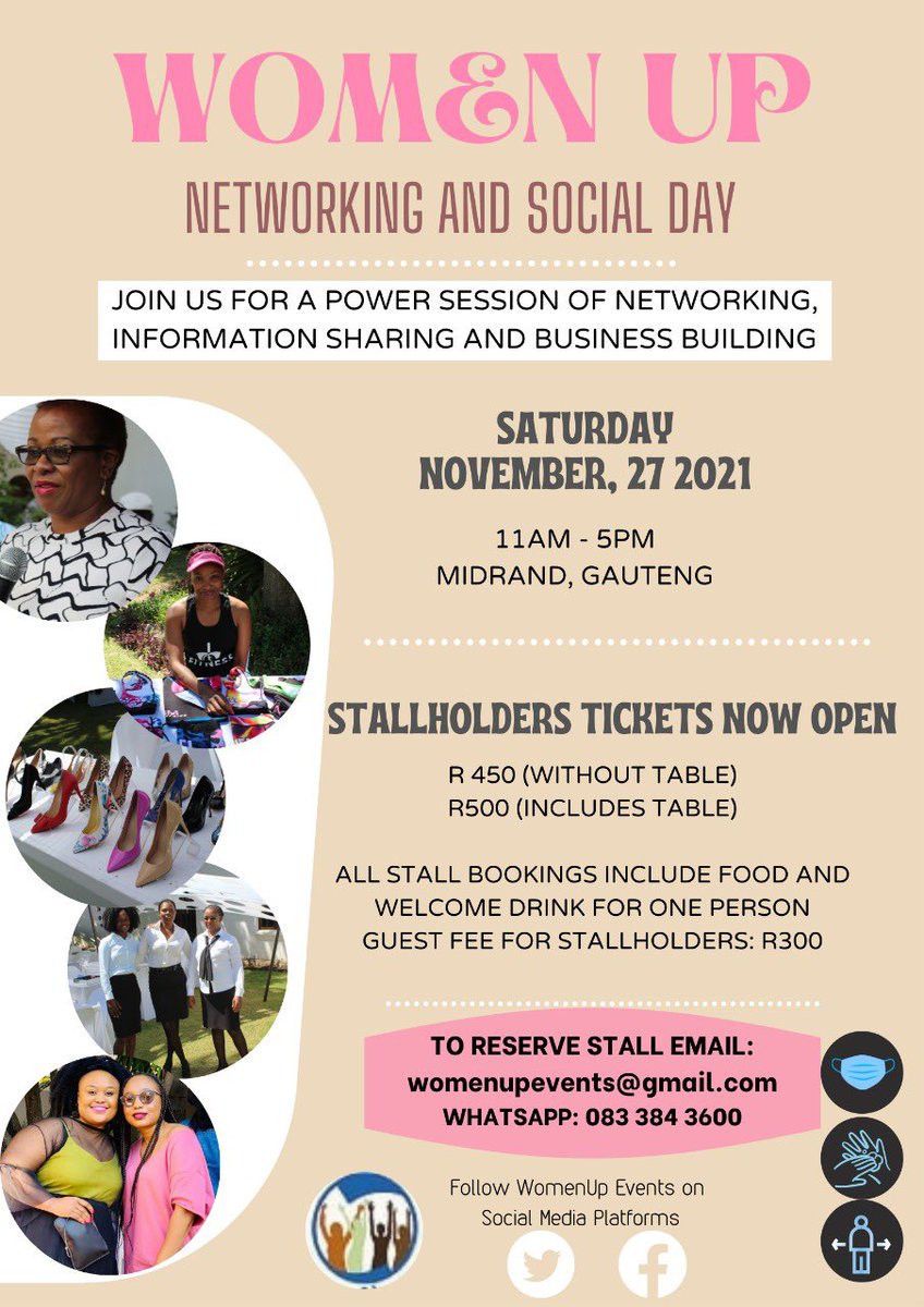WomenUPEvents's tweet photo. Stall tickets include food served on the day and welcome drink. 
. 
It’s time to rebuild our businesses as we learn how to live within the CHANGE we find ourselves in. Join us for this power session that unites all women.. https://t.co/VdsCWplPZK