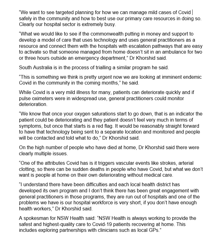 BigBadDenis's tweet photo. COVID NSW : Leaked emails show holes in hospital at home system
๐น29 patients have died of COVID at home since June
#COVID19nsw @NSWCHO @BradHazzard @GladysB
Source: https://t.co/FYd4KFp95e https://t.co/m5vkJcd9nl