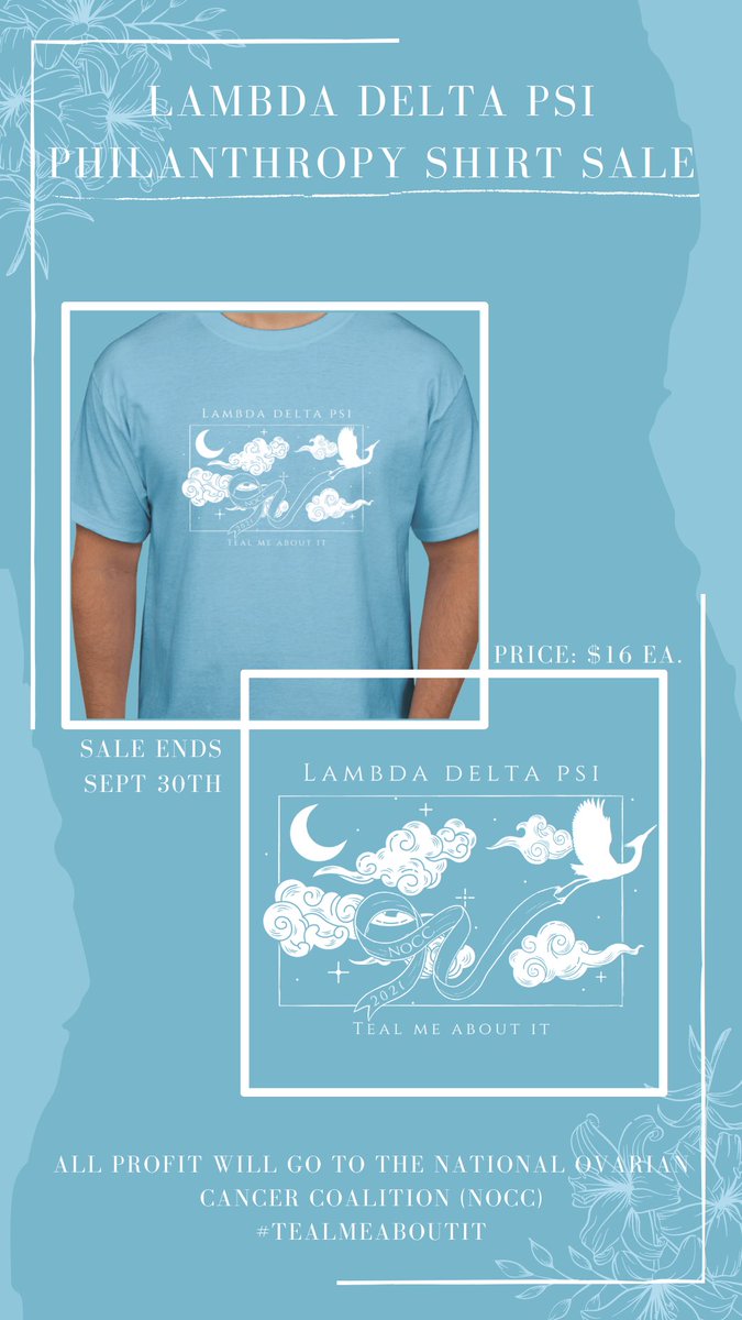 We are still selling our Philanthropy shirts through September 30th! 💙