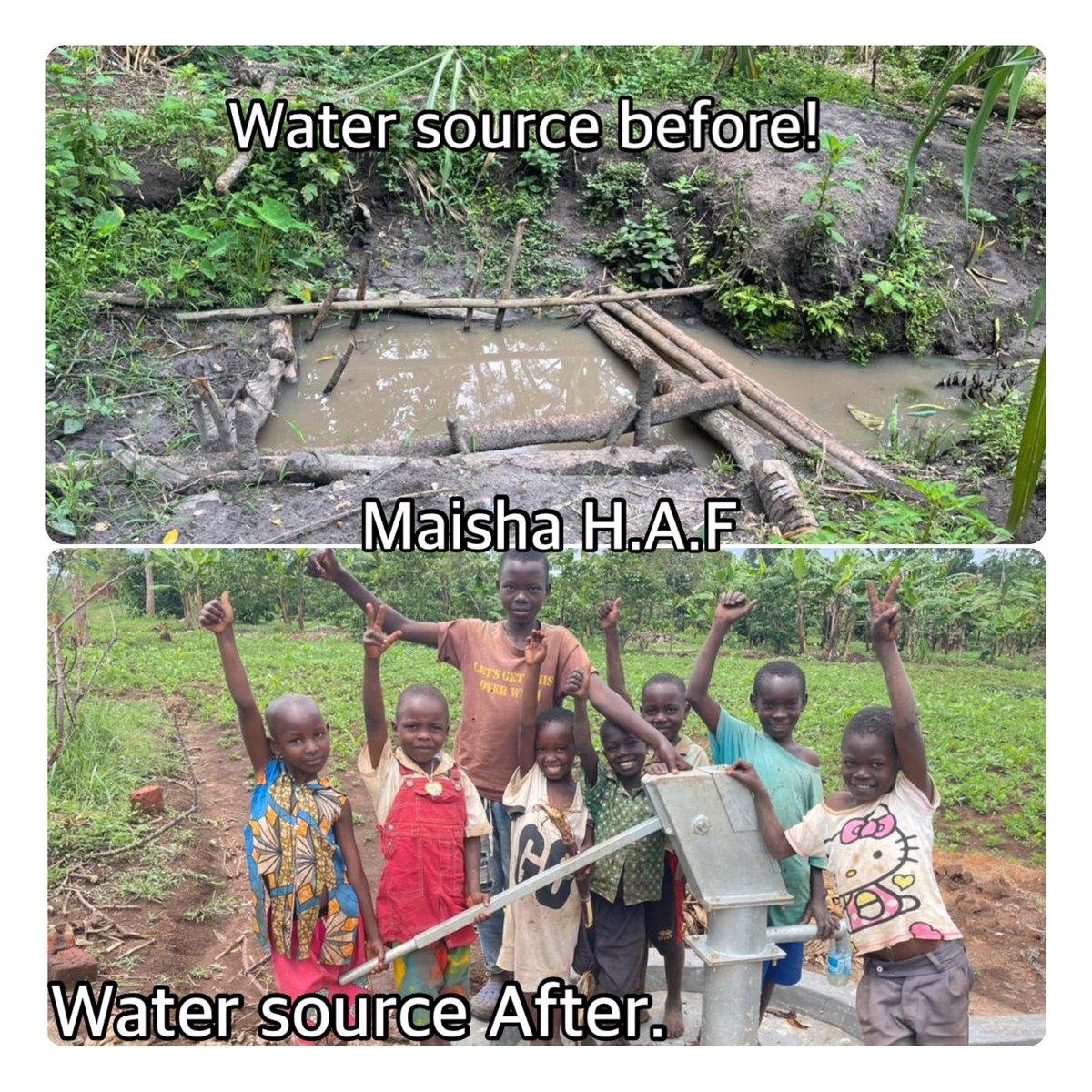 Milly_nassolo's tweet photo. Water is life only when its safe. Through @AfricaMaisha and fusion group, @bertkiko and i are making a difference in people’s lives by providing safe and clean water in the communities of kagadi District. #Water #savegenerations we all can. https://t.co/leYBPcjmt8