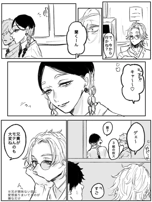 灰谷兄弟in学校|小ネタ
モブは兄弟間にヒエラルキーがあると思ってそう 