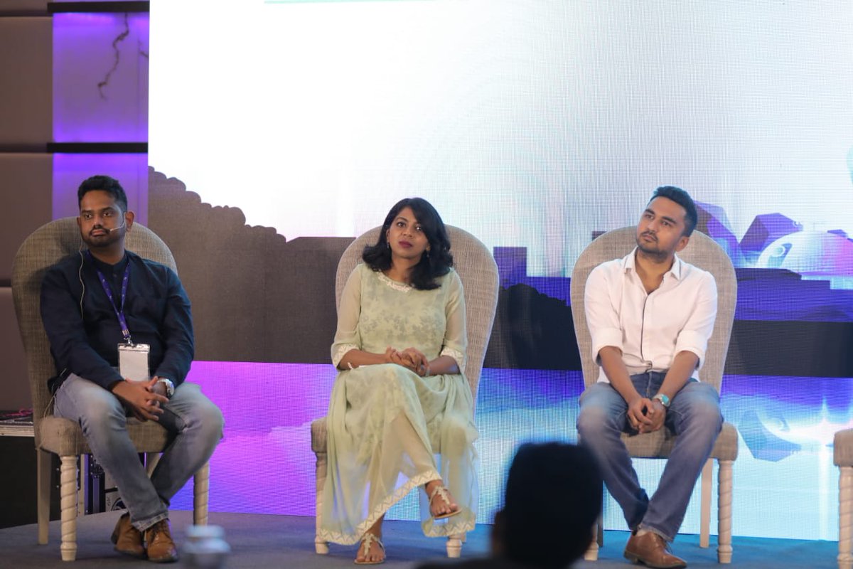 atriauniversity's tweet photo. A few glimpses of an insightful panel discussion moderated by Kaushik Raju with Nitish Sathyanarayan, Gokul Muralidharan, Nishchitha Neelkant Babu & Manoj Hari for the future entrepreneurs.
#beyonderconvergence #AtriaUniversity #AUaccelerate #learningtolearn #FoundingBatch https://t.co/B3GnLOqdVe