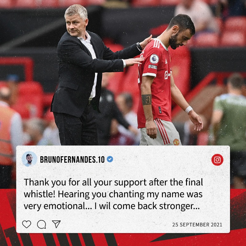 ManUtd's tweet photo. Well said, @B_Fernandes8 🔴💯

#MUFC