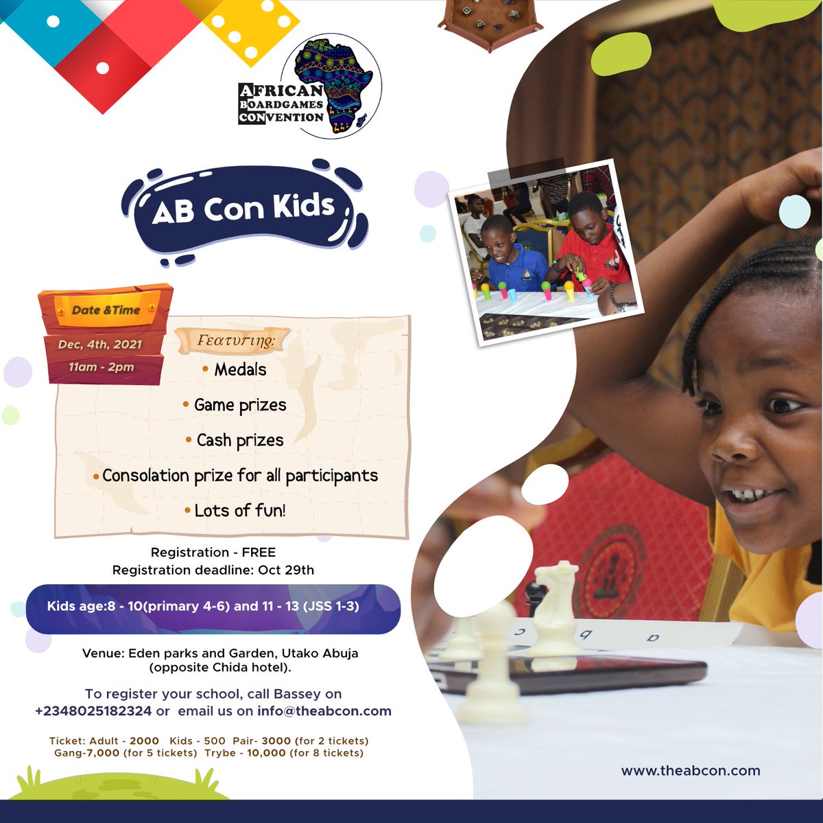 nibcardgames's tweet photo. AB Con 2021 is a go &amp; we can't wait🥳🙏🏽♟️🎲🃏🌍

We shared our plans for this year's convention; you can watch here https://t.co/w9DFbE9EJ1

We also launched our website (includes award nomination link) https://t.co/UYmyWCmR3E

#ABCon #ABConKids #Boardgames #ABCon2021 #Convention https://t.co/KozhyMbm3o