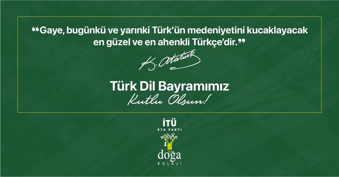 Türk Dil Bayramımız Kutlu Olsun! #TürkDilBayramı