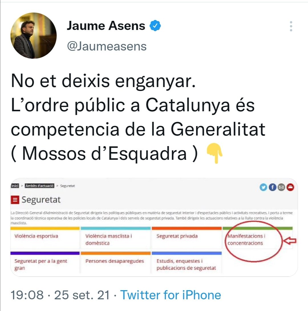NoEsPotCat's tweet photo. Una botellada NO és una manifestació. El consum d'alcohol al carrer es gestiona a través de les ordenances municipals. És competència dels ajuntaments (Guàrdia Urbana) 
No us deixeu enganyar pels mentiders de l'Asens, Frau Colau i companyia! #ForaColau #ColauDimissió #NOESPOT https://t.co/t8AaFT6HPy