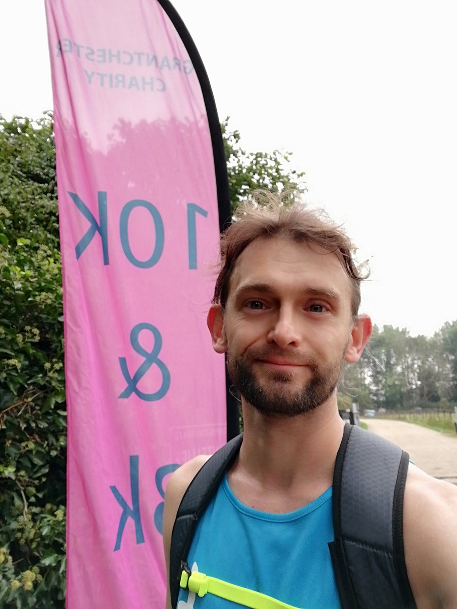 QuiteLikeChris's tweet photo. Made it! And I think... I'm early? 7/n #run4act #GrantchesterCharityRun https://t.co/uasxNuvEId