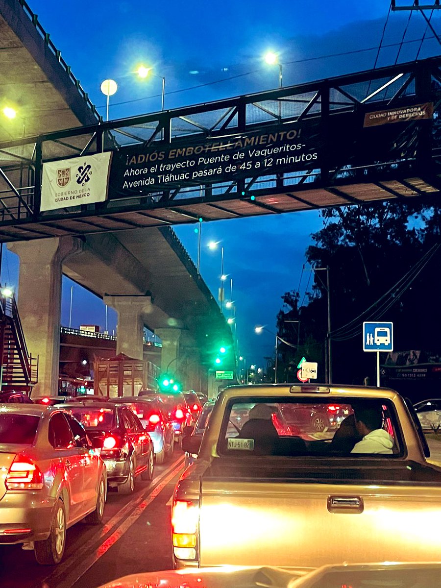 PresuntoC's tweet photo. «Adiós al embotellamiento…» «Ahora el trayecto pasará de 45 a 12 minutos». Imagen via @JaimeReyesB https://t.co/ziK5gePHWW