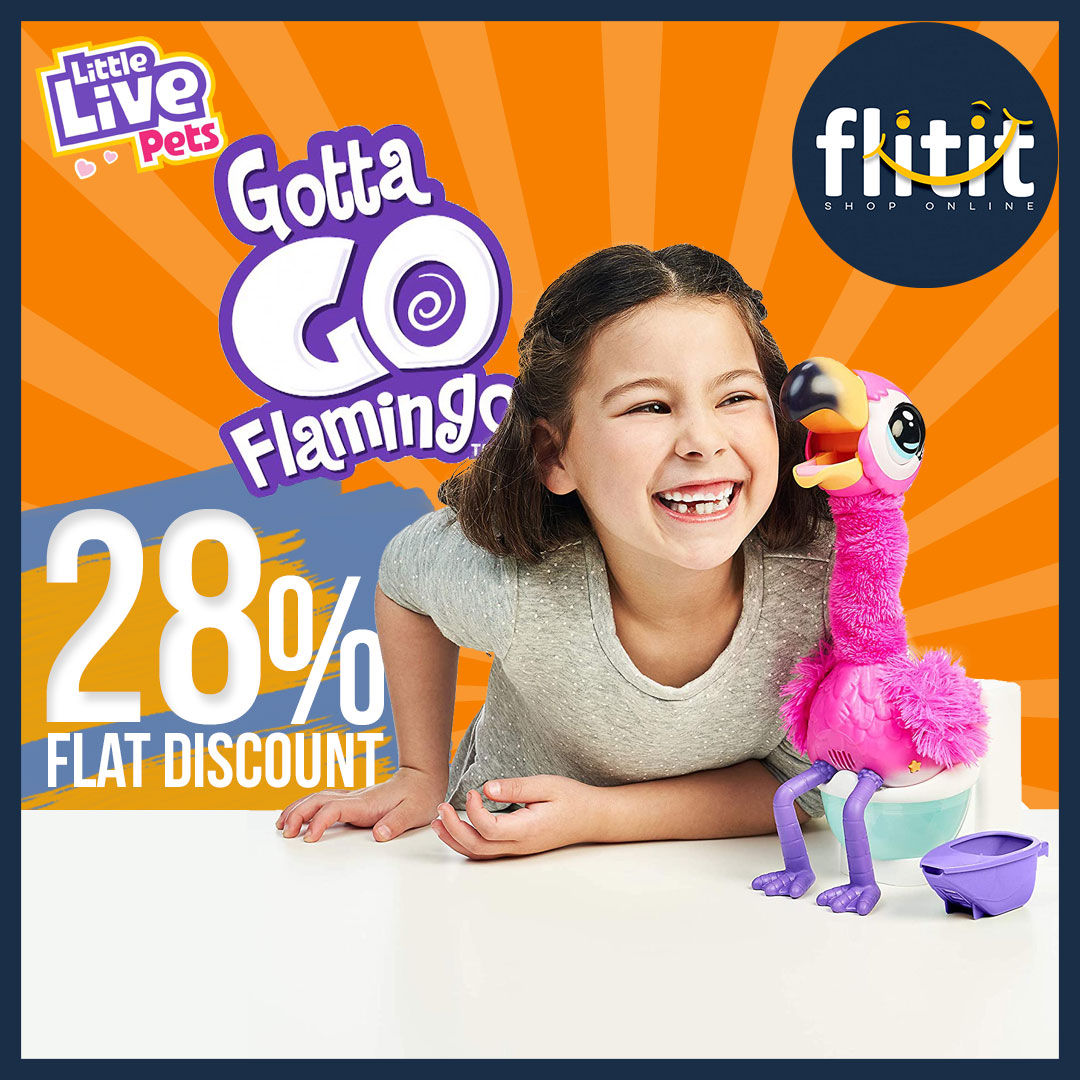 flitit2's tweet photo. Little Live Pets | SALE.
New from the world of Little Live Pets, Gotta Go Flamingo is simply one funny bird from beak to feet! On discount. Flat 28% Discount. Free home delivery. Hurry Up!!!.#flamingo #littlelivepets #Toys #gottagoflamingo #discount #Sale #justflitit #dubai #UAE https://t.co/ut500xpGBN