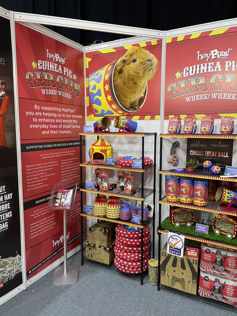 haypigs's tweet image. Let’s go! See you soon everyone! 🐹🎪❤️😘 @PATS_TELFORD #PATSTelford #pet #tradeshow #haypigs #guineapig #circus