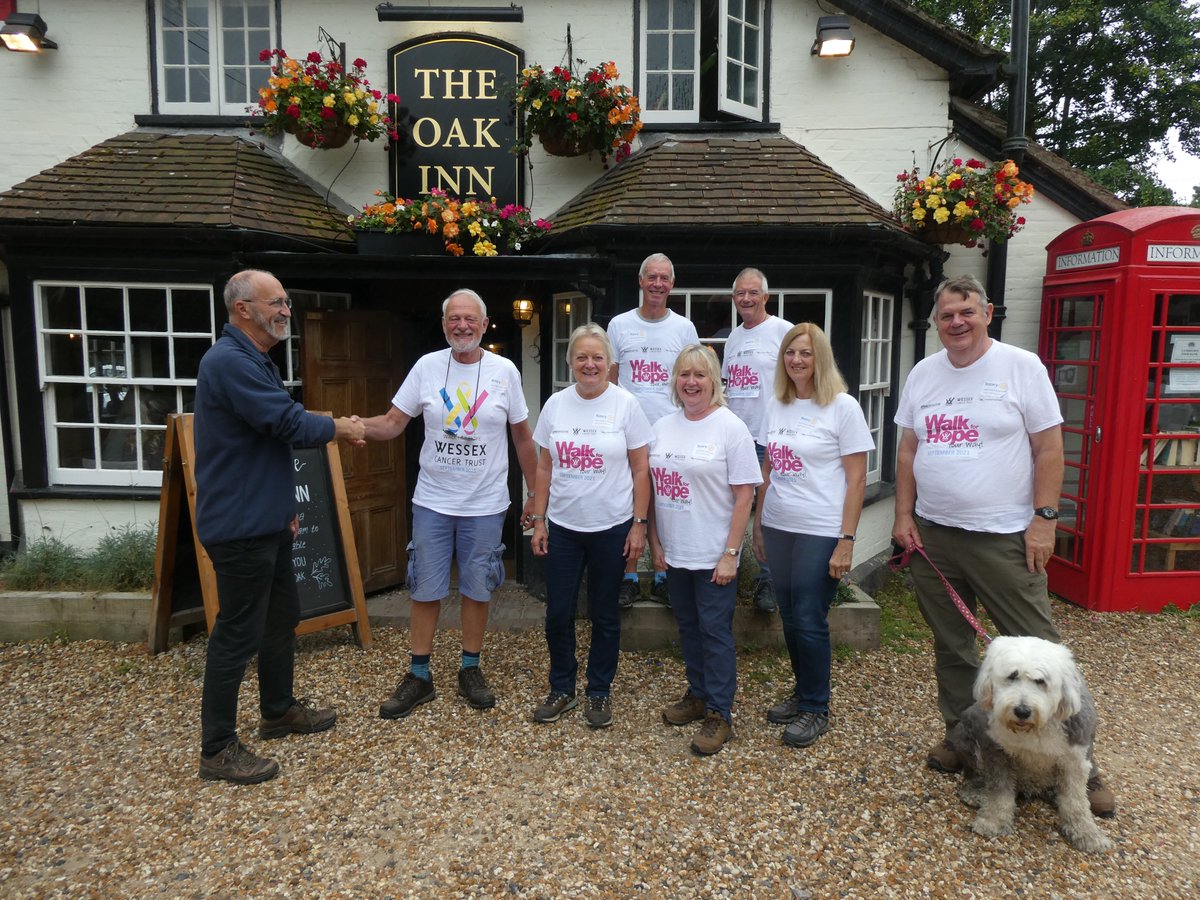 New Forest Rotary are raising money for Wessex Cancer. 10 miles walked, £700 raised so far. Brockenhurst Council supported our efforts.