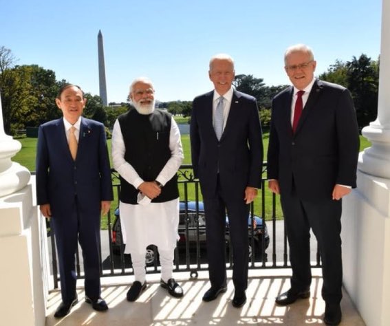 Quad meeting in Washington. Again:#where_is_Europe? Answer:the EU still has not discovered that #India_is_part_of_the_free_world and should be treated as such: the US understands that India has the #critical_mass to constitute a #counterweight_to_Chinese_adventures.