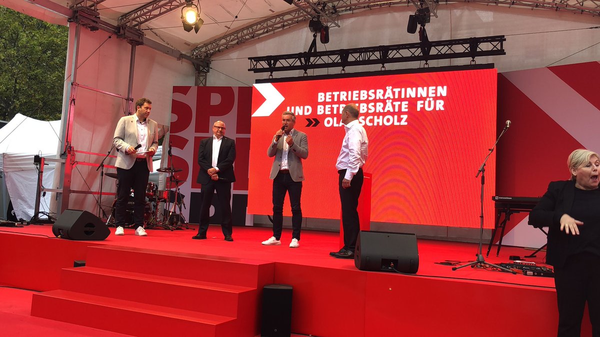 Klimawandel Bewältigen, Arbeitsplätze sichern, Mitbestimmung erweitern und sozialen Fortschritt gestalten. Betriebsräte haben einen Wahlaufruf für <a href="/OlafScholz/">Olaf Scholz</a> initiiert. Wir brauchen einen Kanzler mit sozialer Kompetenz,Erfahrung,Mut und Durchsetzungskraft. #olafwählen #spdwählen