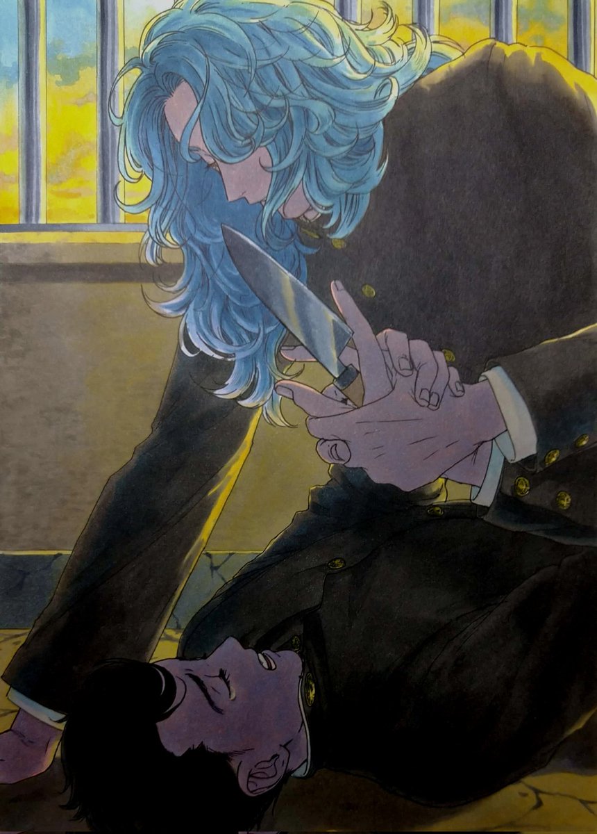 「後から全体を暗い色に変える事ができないので、最初から暗い色調で塗ってます 」|依田川のイラスト