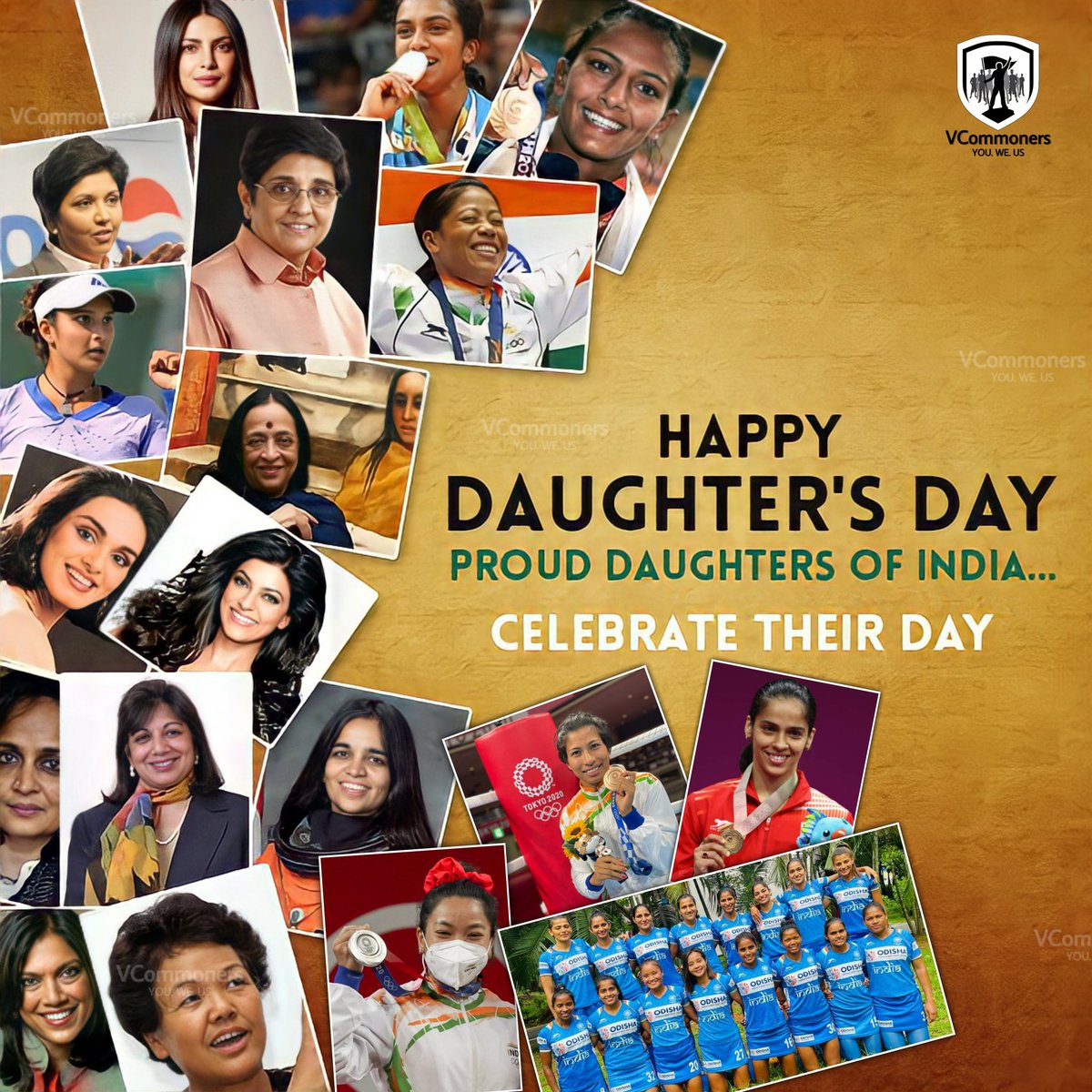 VCommoners's tweet photo. Happy Daughters Day. India is proud of her Daughter's. #HappyDaughtersDay2021 #daughters #SaveGirlChild 
@UNinIndia @UNESCO @UN @UN_Women @unwomenindia @Pvsindhu1 @LovlinaBorgohai @mirabai_chanu @NSaina @MirzaSania @priyankachopra @thesushmitasen @Imraniampal @RudraganiS @BBC https://t.co/Fjme1YPCyf
