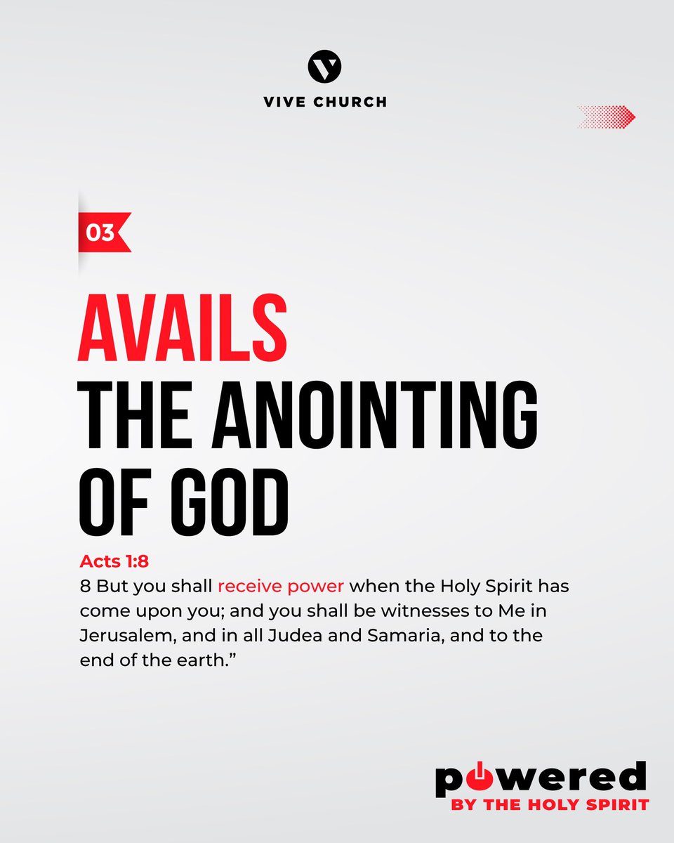 thevivenation's tweet photo. It’s through the Holy Spirit that we receive the anointing to do God’s work and succeed in pursuit of our purposes. #poweredbytheHolySpirit #dearHolySpirit https://t.co/uxYqQfWwzT
