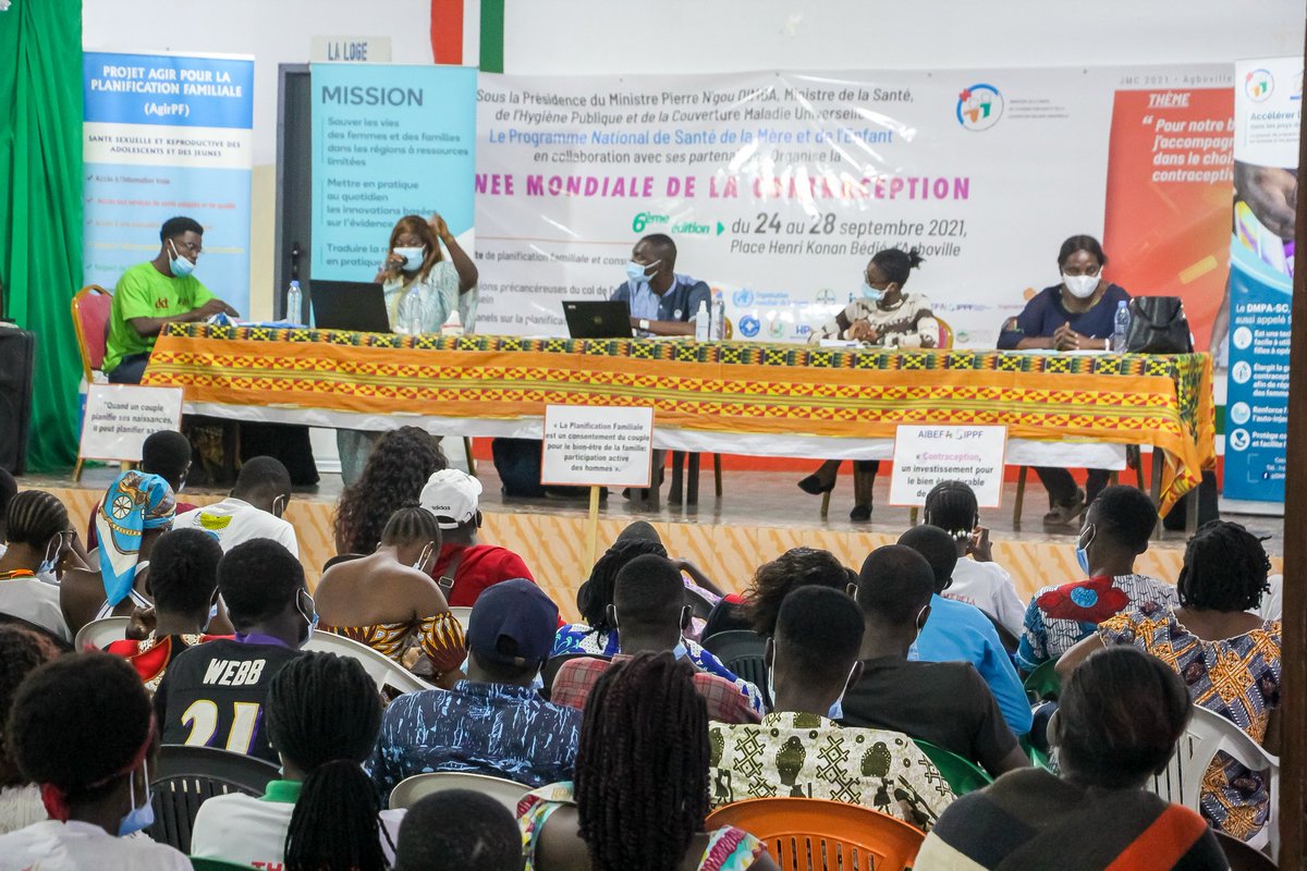#JMC2021 
Meet UP <a href="/jasrpfCI/">Jeunes Ambassadeurs SR/PF-CI</a> avec l'appui de <a href="/Jhpiego/">Jhpiego</a> 
Thème : JEUNES, CONTRACEPTION ET DIVIDENDE DEMOGRAPHIQUE : MON ROLE ET MA RESPONSABILITÉ

<a href="/UnfpaCI/">UNFPA Côte d'Ivoire</a> <a href="/POuagaPF/">Partenariat de Ouaga</a>
<a href="/DMPASCNow/">DMPA-SC Accelerating Access</a> <a href="/OSCPFAFRIQUE/">OSCPF AFRIQUE</a> <a href="/MdM_CotedIvoire/">Médecins du Monde Côte d'Ivoire</a> #Dmpasc #SayanaPress  #AccesPfJeunes #UtilisonsPf
#contraception