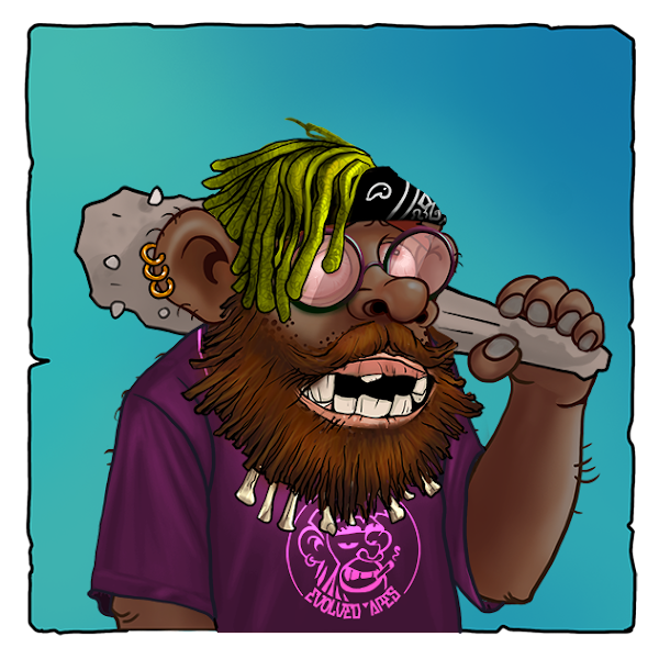 HashinC's tweet photo. EvolvedApe #5238 getting ready to smash it up on the game drop..
Cant wait to see what serum does to my new #neanderthug
Check out the project, the road map lookes insane!!!
@EvolvedApesNFT
@elliotrades
@ZssBecker https://t.co/4oK48BDT7E