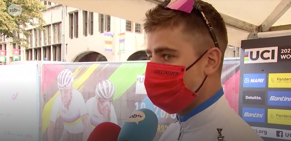 rob_televisie's tweet photo. LIVE @petosagan: “Het is belangrijk dat ik vandaag constant gefocust ben”. We konden Peter Sagan nog even spreken voor de start van de rit: https://t.co/MeKPPBPJRe #robnieuws #robtv #robwk #Flanders2021 https://t.co/FpAIbeL4AK