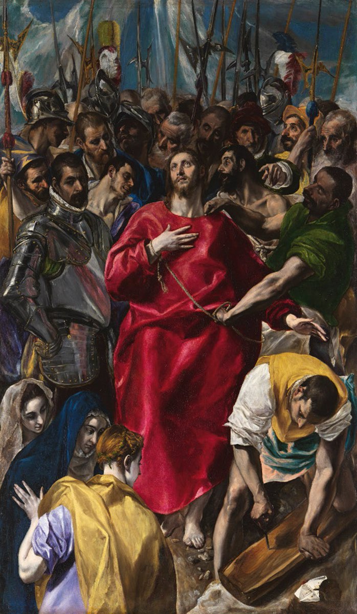 NotedPaintings's tweet photo. 𝐓𝐡𝐞 𝐃𝐢𝐬𝐫𝐨𝐛𝐢𝐧𝐠 𝐨𝐟 𝐂𝐡𝐫𝐢𝐬𝐭
El Greco
1577–1579

@architoledo
#ElExpolio #Toledo #Crucifixion #Christ #ElGreco https://t.co/srExCllsJd