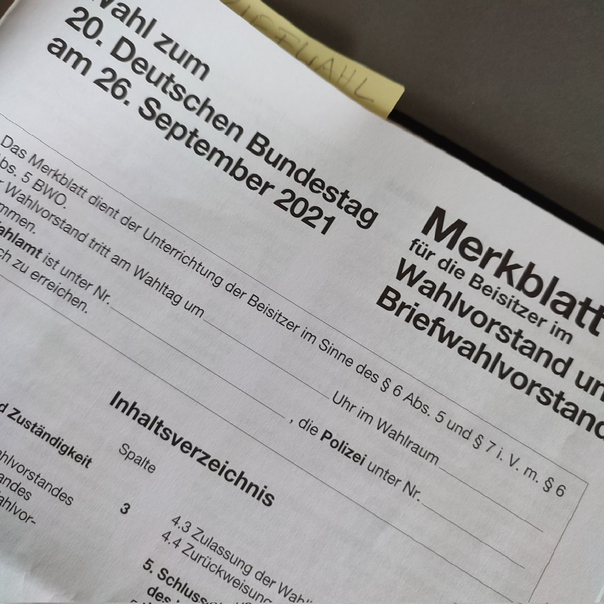 ToDo-Liste für heute 👍 Leute, seid wählerisch. Auf Euch kommt es an! #btw2021