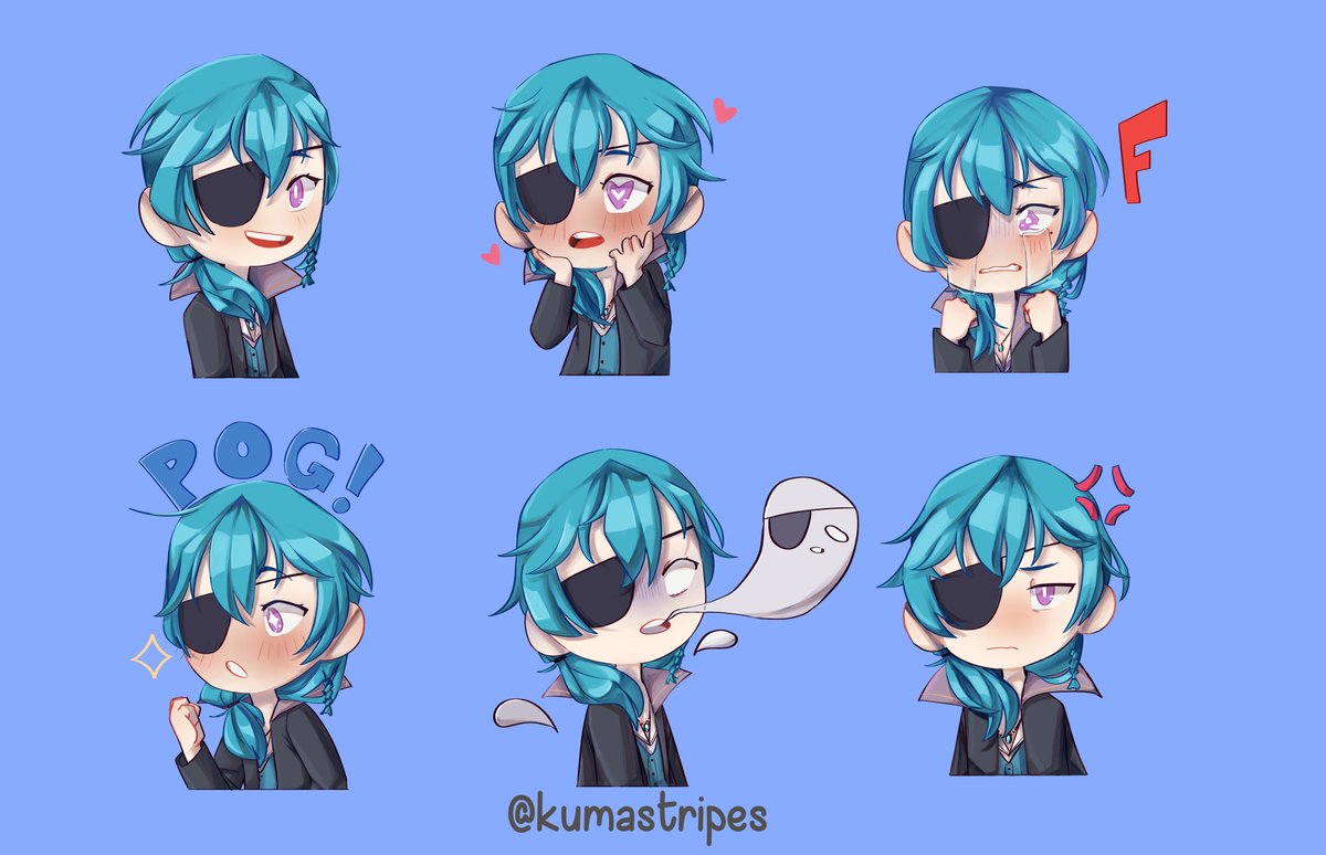CaptainMinnow's tweet photo. I have emotes! We're still on the path to affiliate, but we're well on our way!!
Thank you to @kumastripes for these wonderful emotes, I adore them!
#CaptainMinnow #CaptainMinMinLog #CaptIllust #ENVtuber https://t.co/Cfc3rTJoyE
