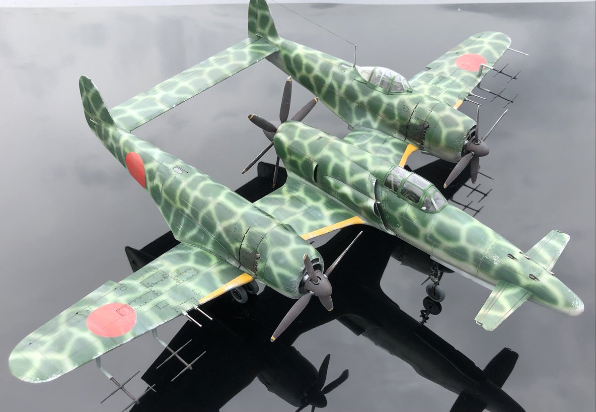 日本海軍試作戦闘機改案 八咫烏ニニ型 震電と紫電改をつなげた三胴式の