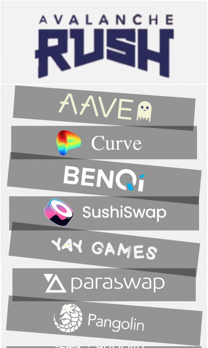 AEmre133's tweet photo. #AvalancheRush the biggest incentive program🔥🥳

#Aave, #Curve, #Benqi, #Sushiswap, #Yaygames, #PangolinSwap, #ParaSwap and more... 💪

Address of very important partnerships: #Avalanche

#AVAX $AVAX #DeFi👇
 https://t.co/3drU0JoE5A https://t.co/AhtU3uGKjP