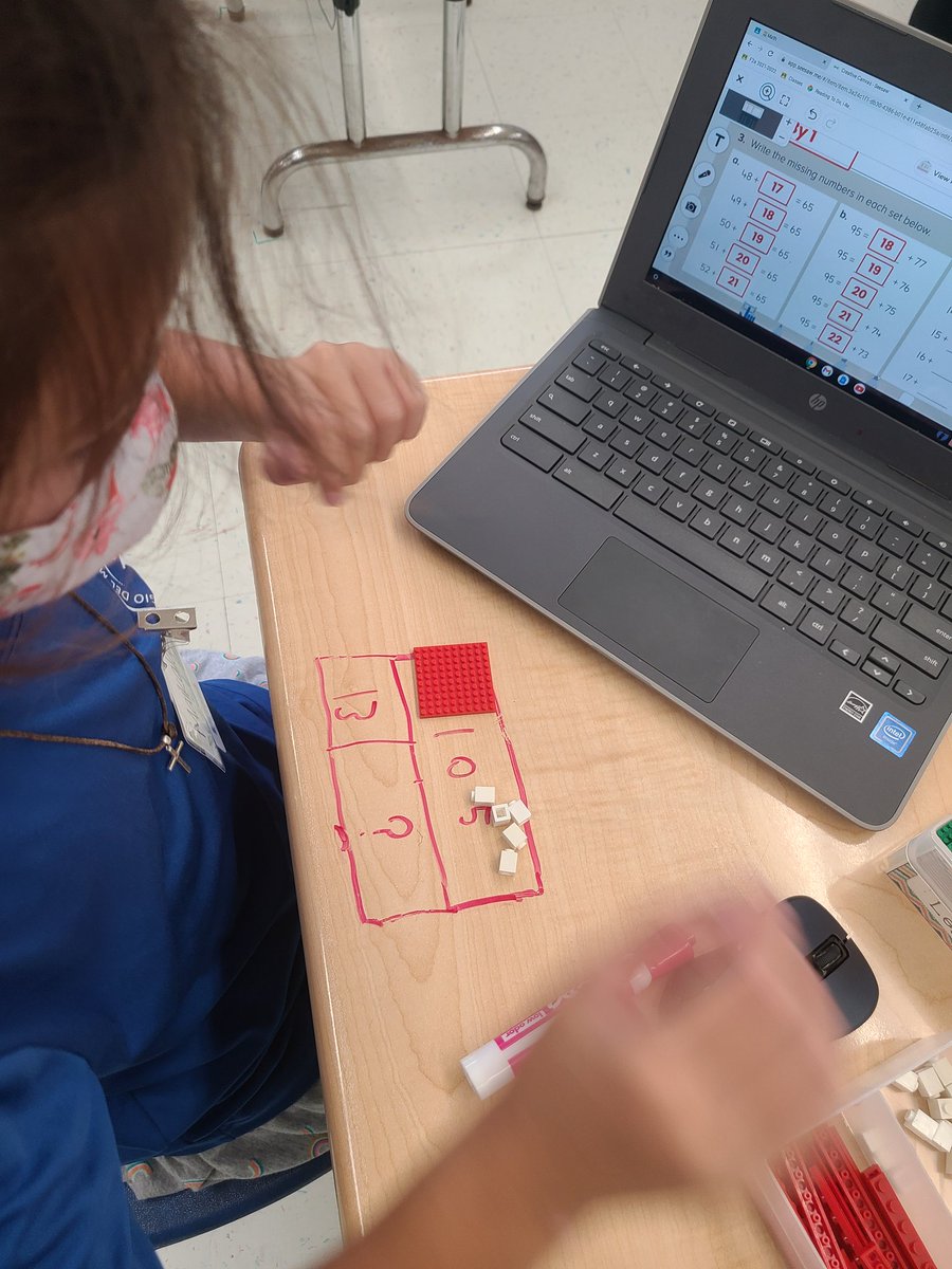 jenepurr's tweet photo. This is why we include #LEGO in our math block.  While this was a mental math lesson on addition, there was an essence of subtraction and borrowing.  @LEGO_Group made it approcable for all learners! #ibhawksfly #learningwithlegos https://t.co/K3jyLPTO4z