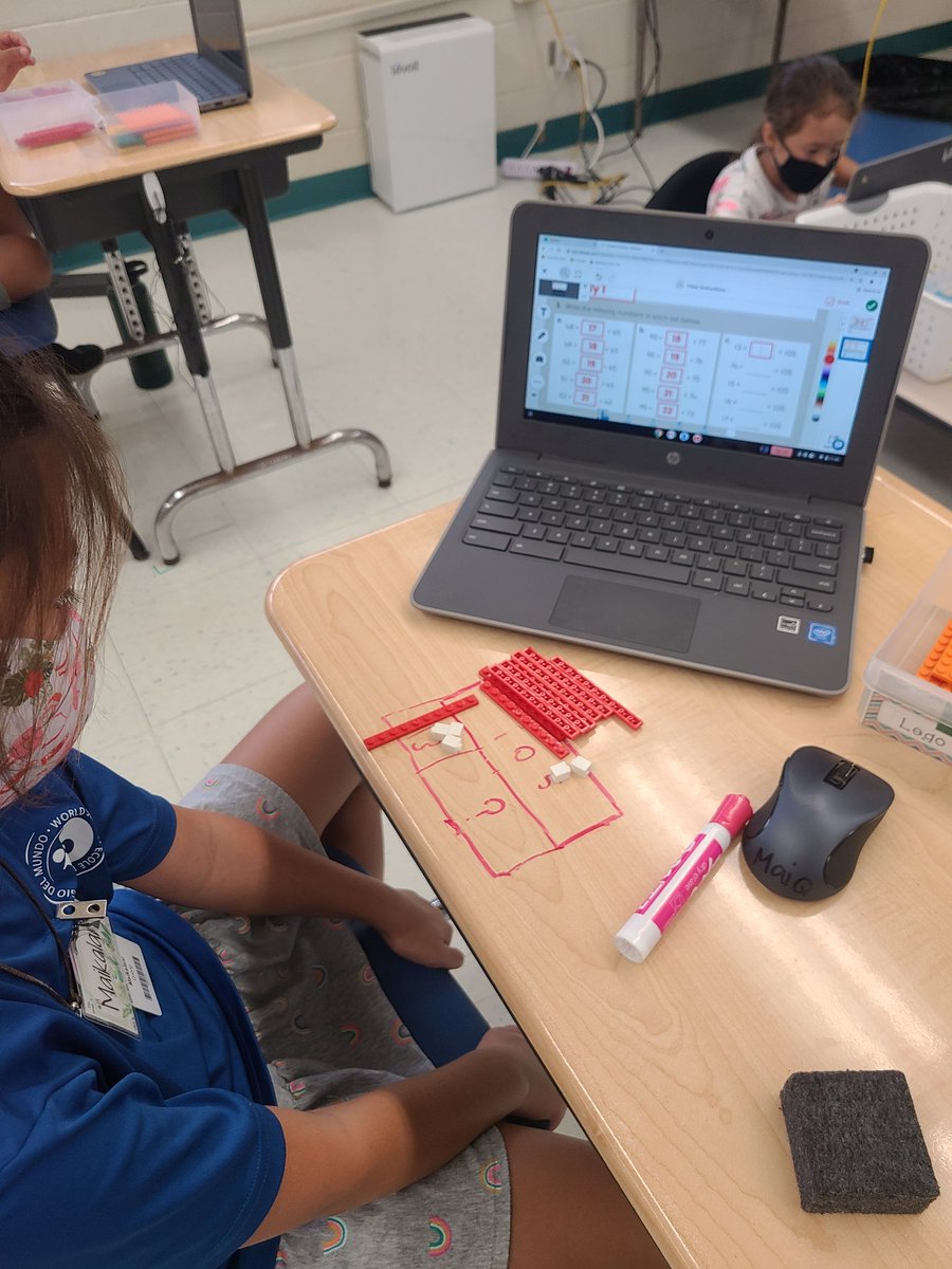 jenepurr's tweet photo. This is why we include #LEGO in our math block.  While this was a mental math lesson on addition, there was an essence of subtraction and borrowing.  @LEGO_Group made it approcable for all learners! #ibhawksfly #learningwithlegos https://t.co/K3jyLPTO4z