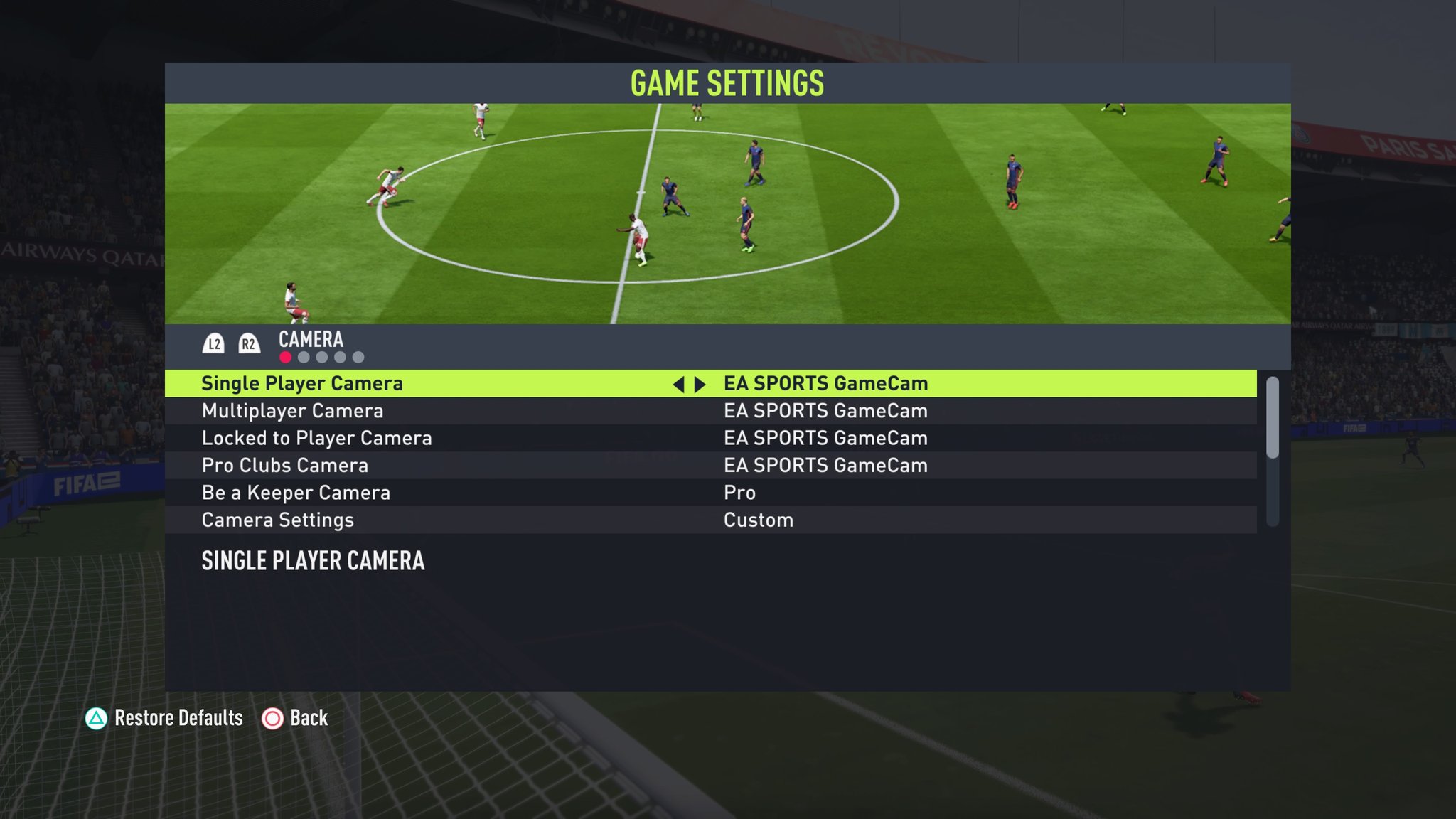 エンタ Fifaマニュアルプレイヤー Fifa22 フルマニュアル Ps5設置完了 Fifa22新カメラ Ea Sports Game Cam Fifa22のps5版とps4版をやってみて Ps5版に追加された新カメラは最高 Fifa09や10の時にあった引目の斜めカメラに感動してウイイレから