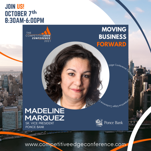 DBmediamaven's tweet photo. Always placing community first, Madeline Marquez joined Ponce Bank with a mission to see the bank recognized as an SBA lender and a certified CDFI.
Join the Competitive Edge Conference. A virtual experience moving business forward. Register here https://t.co/Db3oQherBg
.
.
. https://t.co/jdoZ03ZLfU