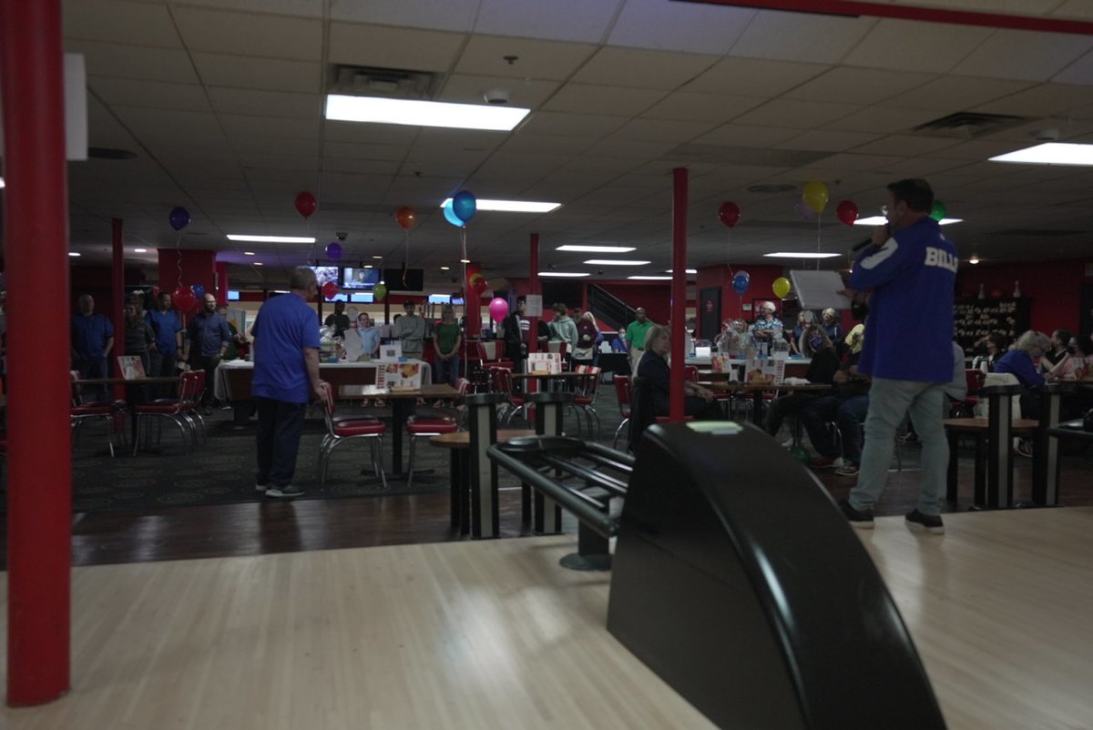 CDSWolfFndn's tweet photo. So many came out this morning at Empire Lanes to roll get Strikes for Abilities. Thanks to everyone for your support! https://t.co/SK624dj7JK