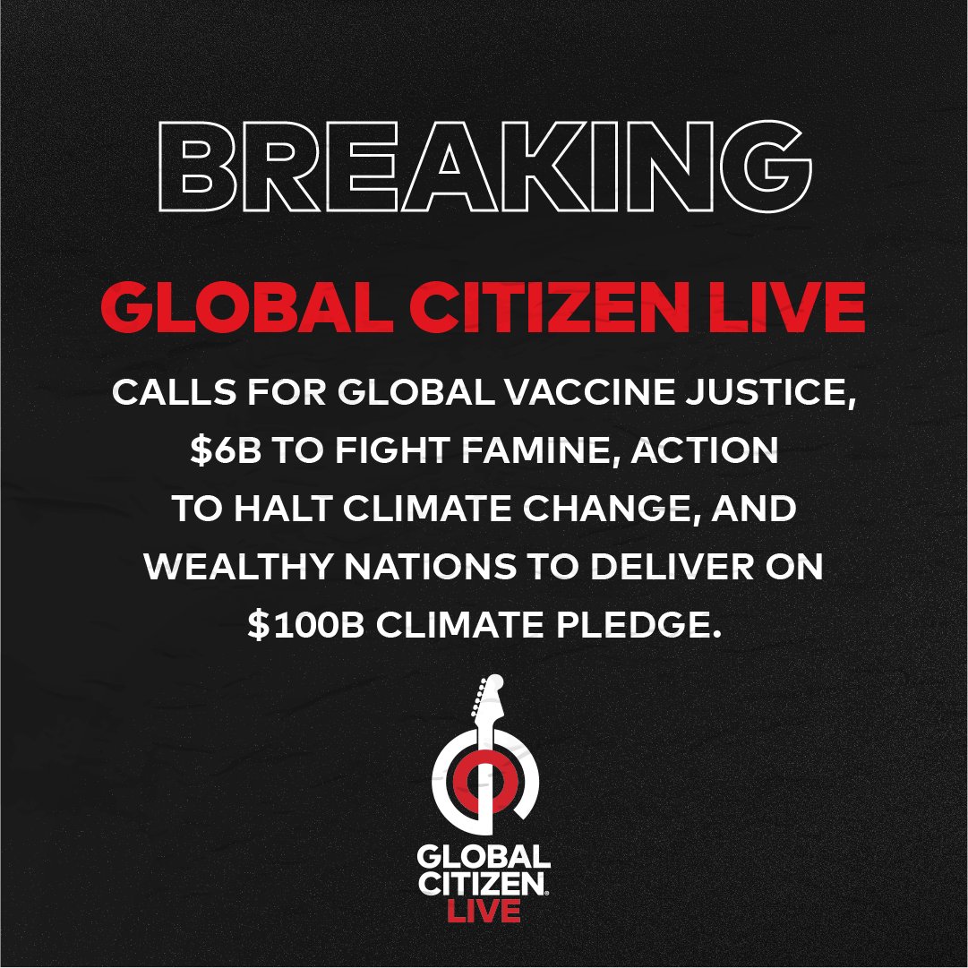 To all of you who took action for #GlobalCitizenLive — ᴛʜᴀɴᴋ ʏᴏᴜ ♥️ and thank you to our partners! US$1.1B, 157M trees, and 60M+ COVID-19 vaccines were announced to defend the planet and defeat poverty! 👇 glblctzn.me/GCLIMPACT