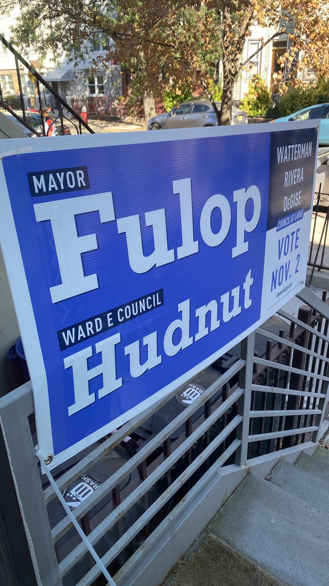 binnaskim's tweet photo. @StevenFulop er, did your team come attach this to our railing overnight? Is that allowed? It’s zip tied to our railing and we didn’t ask or authorize. https://t.co/uo7UiIB3lX