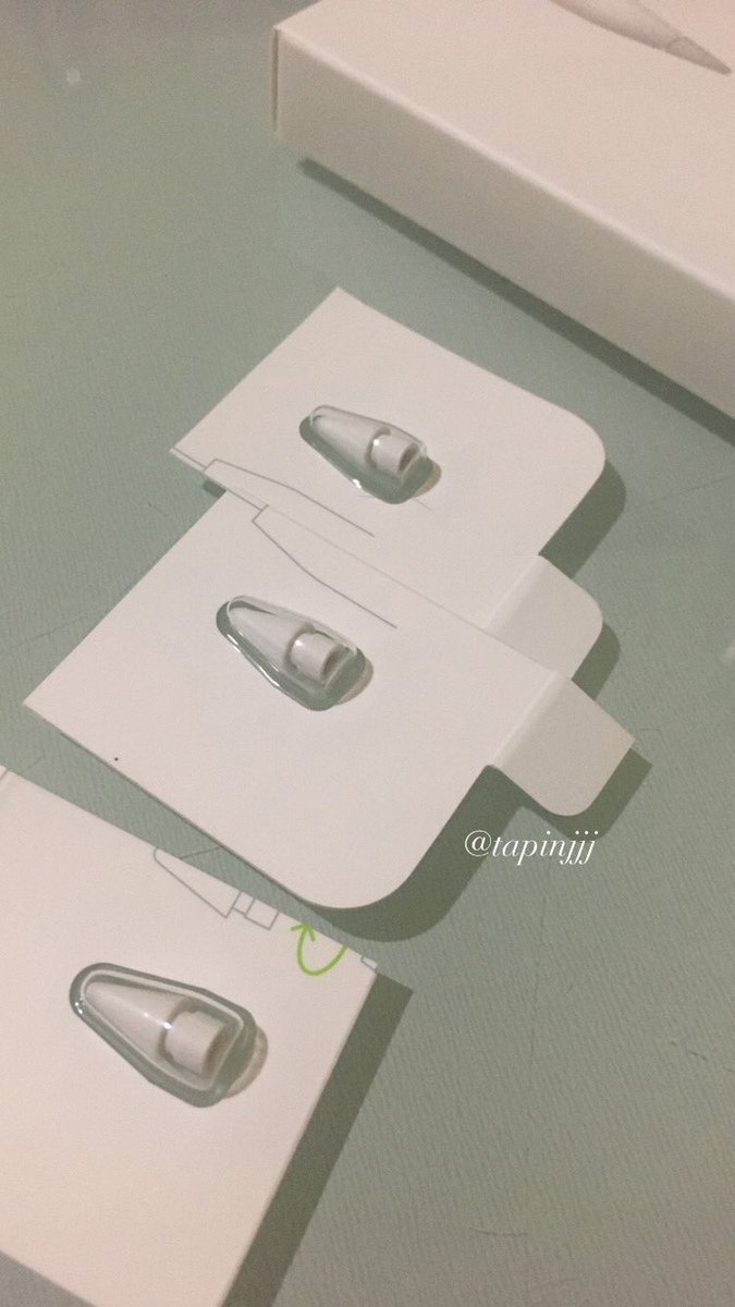tapinjjj's tweet photo. แบ่งขาย หัว apple pencil / apple pencil tips ค่ะ อันละ 220 บาท รวมส่ง #หัวapplepencil #ipad #ApplePencil #applepenciltips https://t.co/qcQgRxlBTv