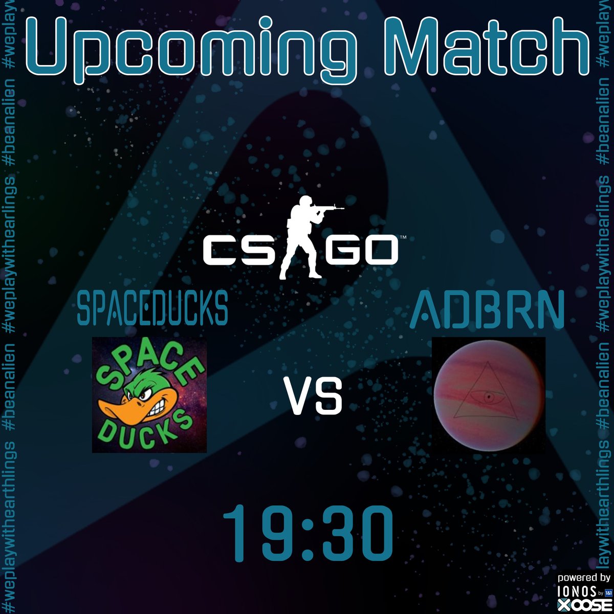 AliensPlaying's tweet photo. ๐ฅ Matchday ๐ฅ
Heute geht es in der @99DAMAGEde Liga fรผr unser Team weiter ๐
โฐ 19:30 Uhr CEST
@SpaceDucks_PA
๐บ voraussichtlich kein Cast ๐ข falls es รnderungen gibt posten wir diese in den Kommentaren
Let's go Aliens ๐ฝ
#weplaywithearthlings ๐จโ๐
#aliens #eSport #esports #csgo https://t.co/1DoqSWUCwB