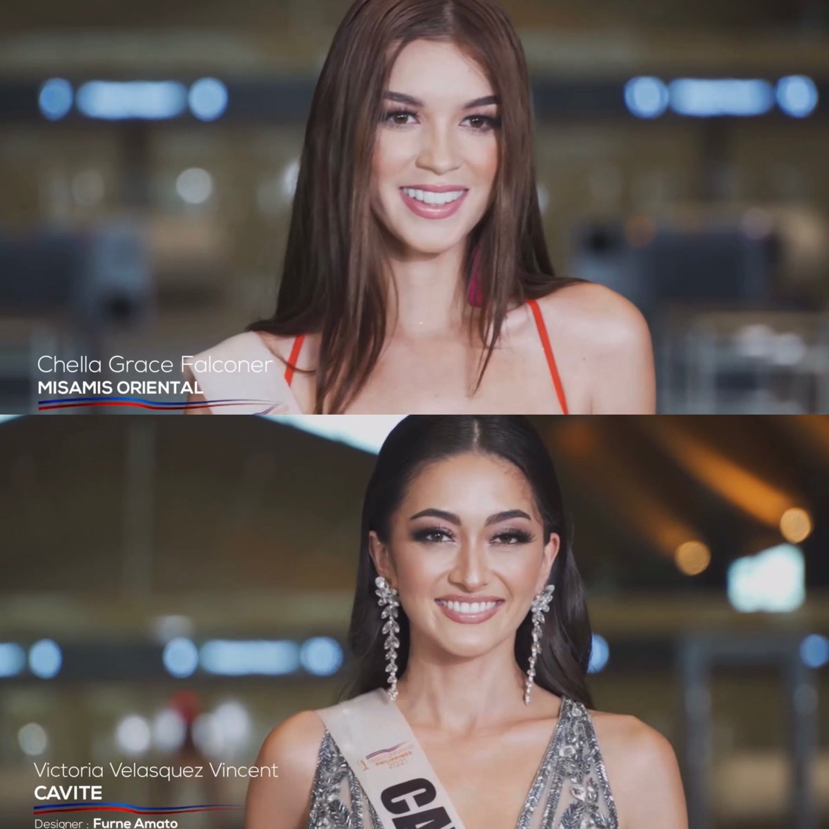 Okay, so I’ve watched the <a href="/MissUniversePH/">Miss Universe Philippines</a> Swimsuit and Evening Gown Prelims and this is my pick.

Swimsuit: Misamis Oriental - Chella Grace Falconer
Evening Gown: Cavite - Victoria Velasquez Vincent

#MissUniversePhilippines2021 
#MissUniversePhilippines
