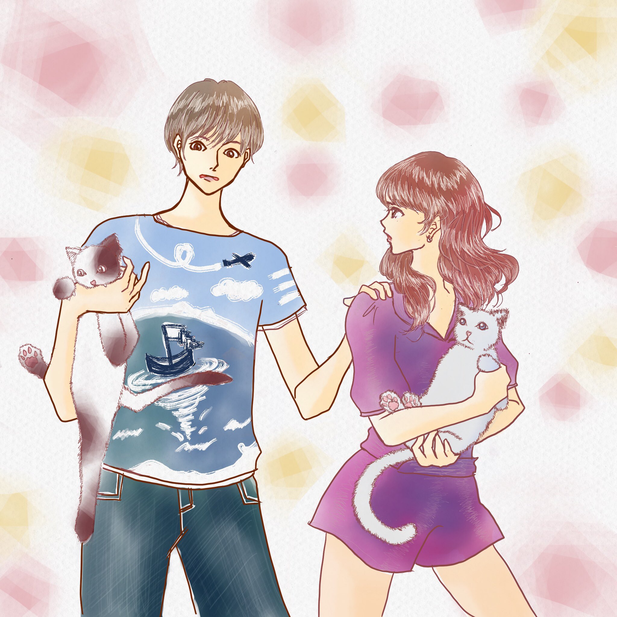 Yasuyo 男の子と女の子のイラスト 男女のイラスト ねこのイラスト ねこに噛まれる ねこに噛まれる男の子 男の子を心配する女の子 この女の子は男の子のこと大好きかな 空と海のtシャツ イラスト イラスト練習中 イラスト好き 絵 お絵描き お Yasuyo 男の子と女の子のイラスト 男女のイラスト ねこのイラスト ねこに噛まれる ねこに噛まれる男の子 男の子を心配する女の子 この女の子は男の子のこと大好きかな 空と海のtシャツ イラスト イラスト練習中 イラスト好き 絵 お絵描き お