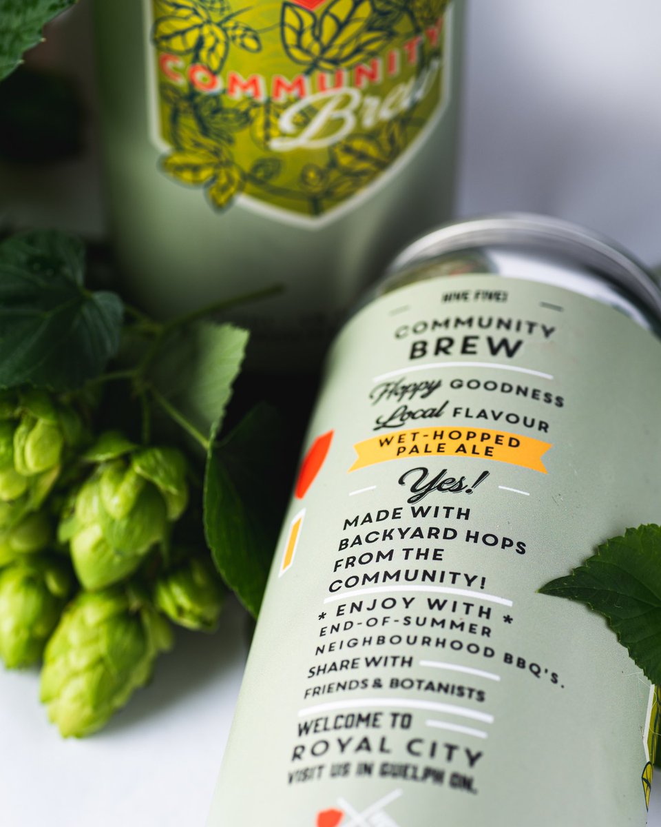 COMMUNITY BREW! This delicious, annual brew made from backyard hops across our community is now available in store and online!💚
