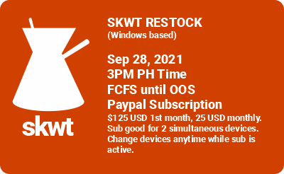 📢 #SKWT Subs #restock on Tues ⚡⚡⚡
#PH 🇵🇭 Purchase Automation Tool, Google Form Analyzer and Filler. 
#snkrooo #sneakerbot #botgrind 
skwt.snkrooo.rocks