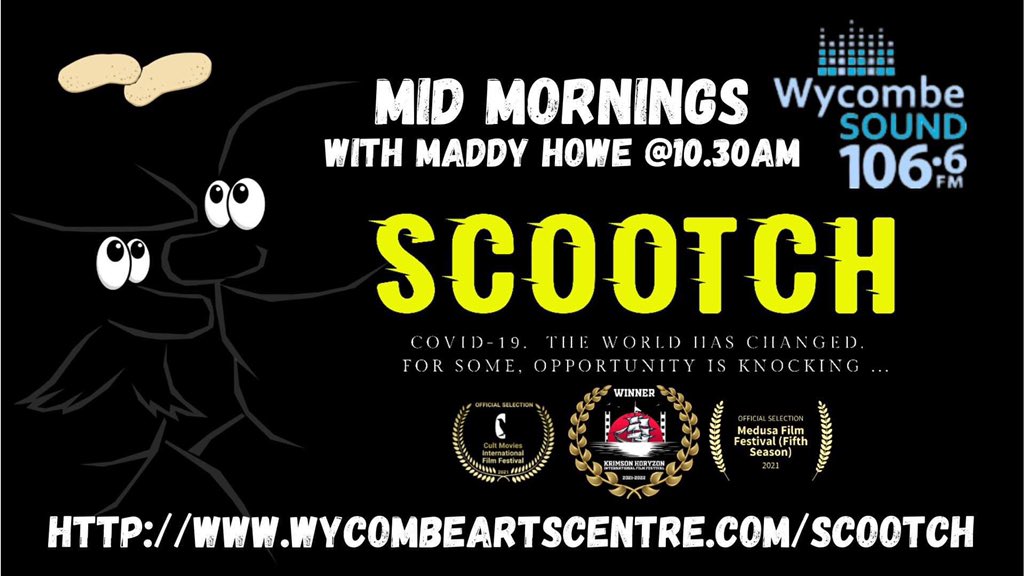 MaddyHowe01's tweet image. I’m looking forward to chatting to @Melanie Perry about the upcoming local premiere of her first film Scootch. Tune in to @wycombesound on Tuesday at 10.30 to hear all about it!